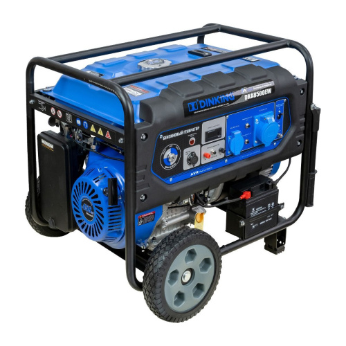Генератор бензиновый Dinking DKA8500EW (8,5кВт, электростартер, 17лс, колёса, АВР) по ценам производителя в Москве с доставкой по всей России