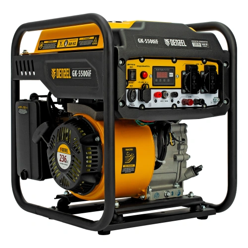 Генератор инверторный GK-5500iF, 5,5 кВт, 230 В, ручной старт DENZEL по ценам производителя в Москве с доставкой по всей России