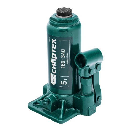 Домкрат гидравлический бутылочный, 5 т, 180-340 мм, в пласт. кейсе Сибртех по ценам производителя в Москве с доставкой по всей России