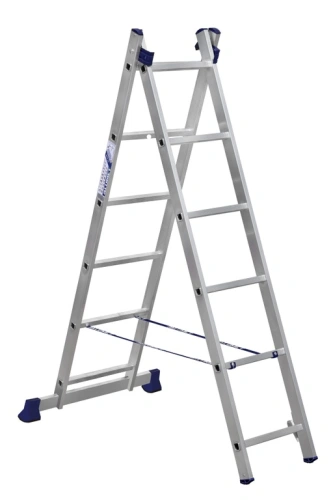 Лестница 2-х секционная алюминиевая 2*6 по ценам производителя в Москве с доставкой по всей России