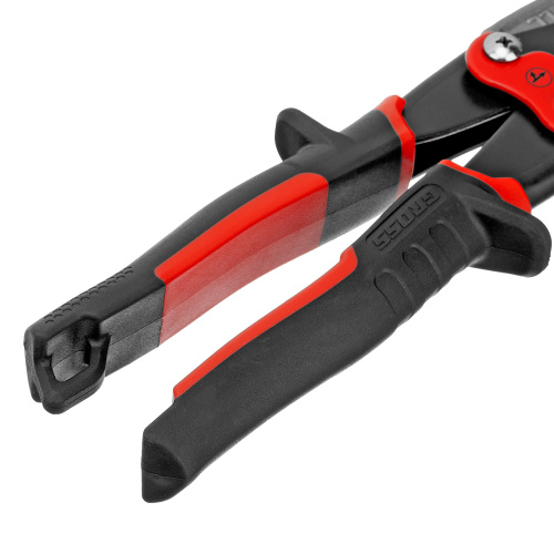 Ножницы по металлу "Piranha", 270 мм, прямой и левый проходной рез, сталь СrMo, двухкомпонентные рукоятки Gross по ценам производителя в Москве с доставкой по всей России