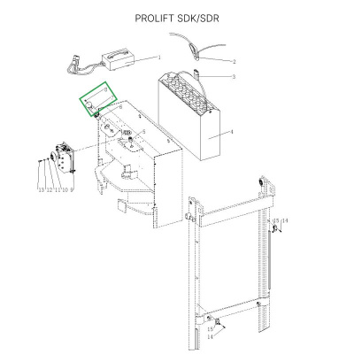 Аварийный выключатель для штабелеров SDR/SDK и SPN, для тележек SK20 по ценам производителя в Москве с доставкой по всей России