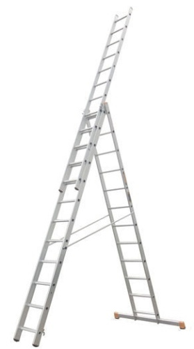Лестница 3-х секционная алюминиевая 3*13 по ценам производителя в Москве с доставкой по всей России