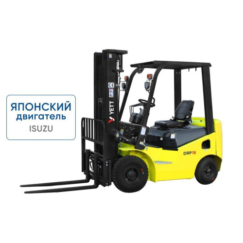 Дизельный погрузчик с японским двигателем YETT DRP18-WS5K2-ZSM480-SS по ценам производителя в Москве с доставкой по всей России