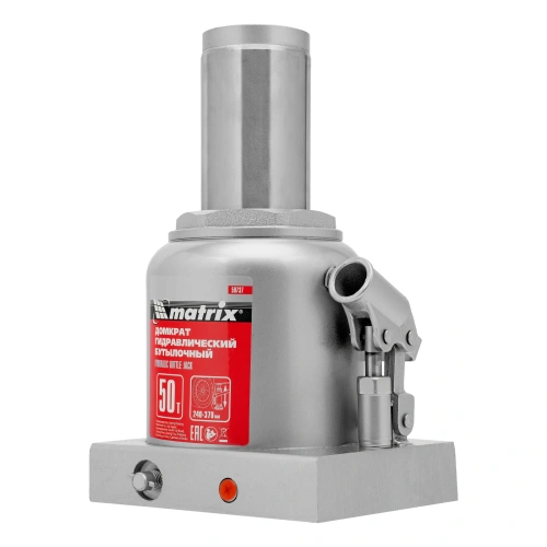 Домкрат гидравлический бутылочный, 50 т, высота подъема 240-370 мм Matrix по ценам производителя в Москве с доставкой по всей России