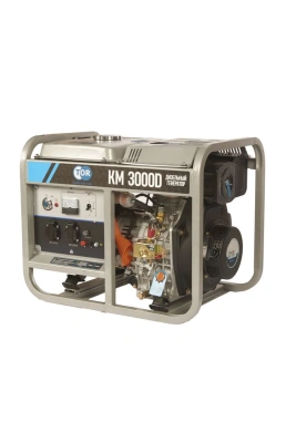 Генератор дизельный 2,8 кВт 220В 15 л с электростартером TOR KM3000D по ценам производителя в Москве с доставкой по всей России