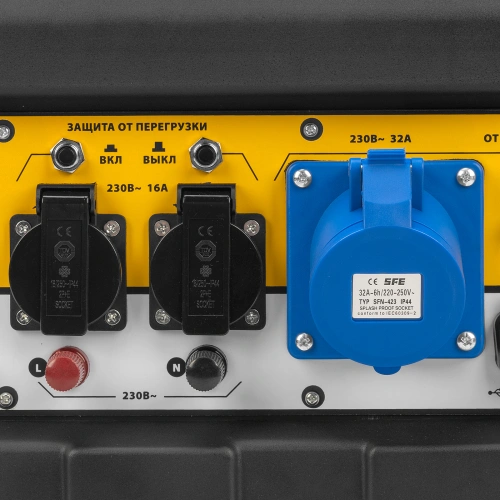 Генератор бензиновый PS 90 EA, 9.0 кВт, 230В, 25 л, коннектор автоматики, электростартер Denzel по ценам производителя в Москве с доставкой по всей России