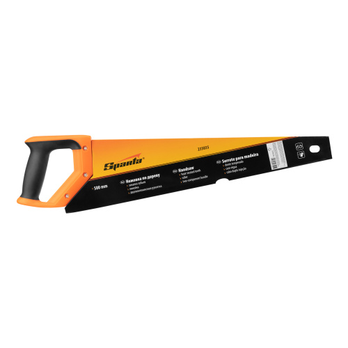 Ножовка по дереву, 500 мм, 7-8 TPI, зуб 2D, каленый зуб, двухкомпонентная рукоятка Sparta по ценам производителя в Москве с доставкой по всей России