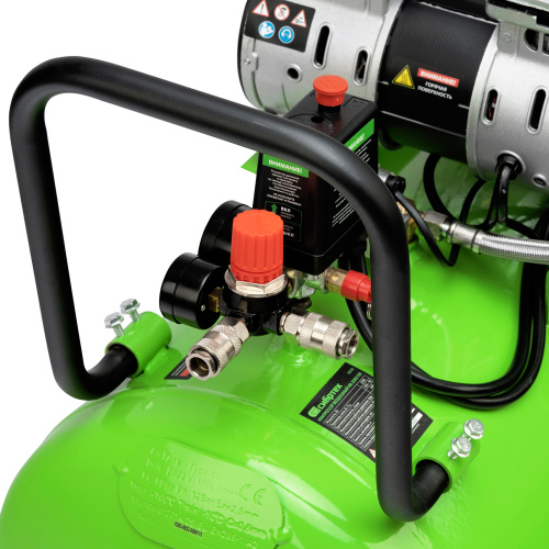 Компрессор безмаслянный малошумный МБ 2250/100, 2250 Вт, 100л, 400 л/мин Сибртех по ценам производителя в Москве с доставкой по всей России