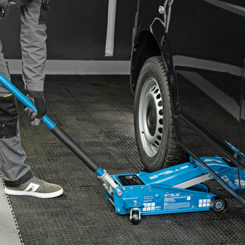 Домкрат гидравлический подкатной, 3 т, 120-450 мм, быстрый подъем, проф. Stels по ценам производителя в Москве с доставкой по всей России