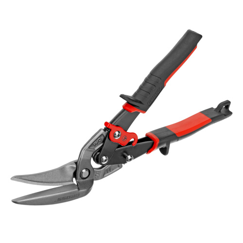 Ножницы по металлу "Piranha", 270 мм, прямой и левый проходной рез, сталь СrMo, двухкомпонентные рукоятки Gross по ценам производителя в Москве с доставкой по всей России