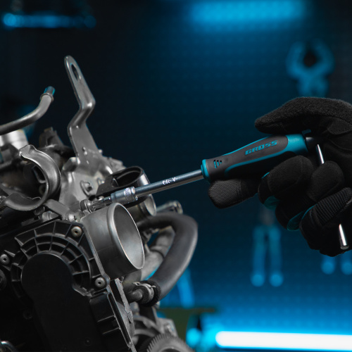 Набор инструментов, 1/4", 1/2", CrV, 120 зубьев, 76 предметов Gross по ценам производителя в Москве с доставкой по всей России