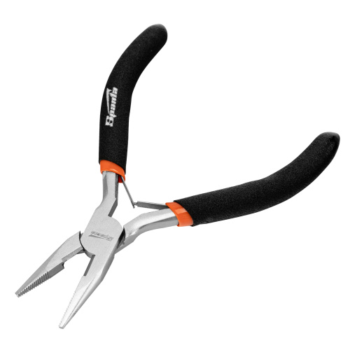 Длинногубцы прямые Mini, 130 мм, никелированные, авторазжим Sparta по ценам производителя в Москве с доставкой по всей России