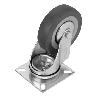 Колесо поворотное D 75 мм, крепление  платформенное Сибртех по ценам производителя в Москве с доставкой по всей России