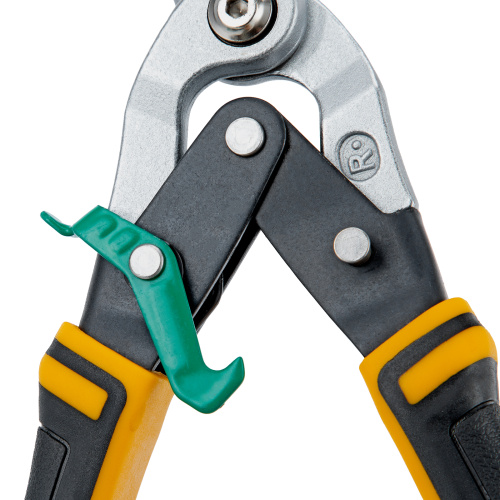 Ножницы по металлу, 270 мм, прямой и правый рез, сталь-СrMo, трехкомпонентные рукоятки Denzel по ценам производителя в Москве с доставкой по всей России