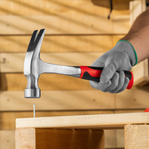 Молоток-гвоздодер, 570 г, цельнометаллический, двухкомпонентная рукоятка Matrix по ценам производителя в Москве с доставкой по всей России