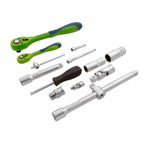 Набор инструментов 82 предмета, CrV, 1/2", 1/4" Сибртех по ценам производителя в Москве с доставкой по всей России