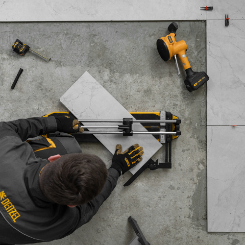 Плиткорез 600х14мм, цельнометал. напр., каретка на подш., стальная станина, рукоятка-пенал Denzel по ценам производителя в Москве с доставкой по всей России