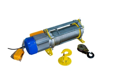 Лебедка электрическая  300/600кг 100/50м с канатом 380В 24м/мин алюминиевый корпус TOR KCD (TSA) по ценам производителя в Москве с доставкой по всей России