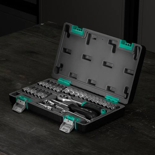 Набор инструментов, 1/4", CrV, пластиковый кейс 29 предметов Stels по ценам производителя в Москве с доставкой по всей России