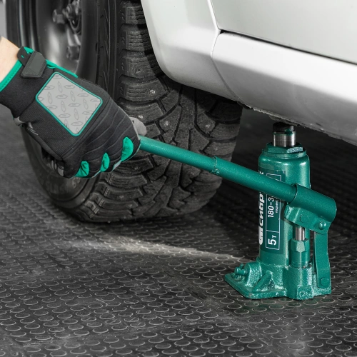 Домкрат гидравлический бутылочный, 5 т, 180-340 мм, в пласт. кейсе Сибртех по ценам производителя в Москве с доставкой по всей России