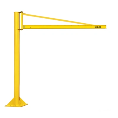 Кран консольный поворотный на колонне гп 500кг стрела 4м высота 3м, ручной, КБК профиль