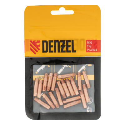 Токосъемный наконечник под проволоку 1,2 мм, М5х24, E-CU, 20 шт для MIG горелки тип 15 Denzel по ценам производителя в Москве с доставкой по всей России