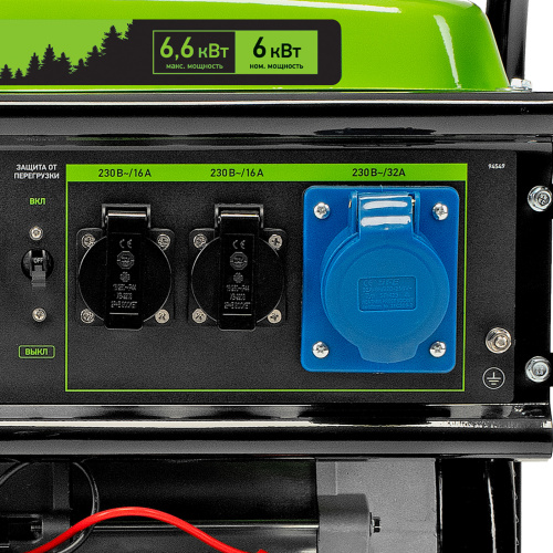 Генератор бензиновый БС-8000Э, 6,6 кВт, 230В, четырехтактный, 25 л, электростартер Сибртех по ценам производителя в Москве с доставкой по всей России