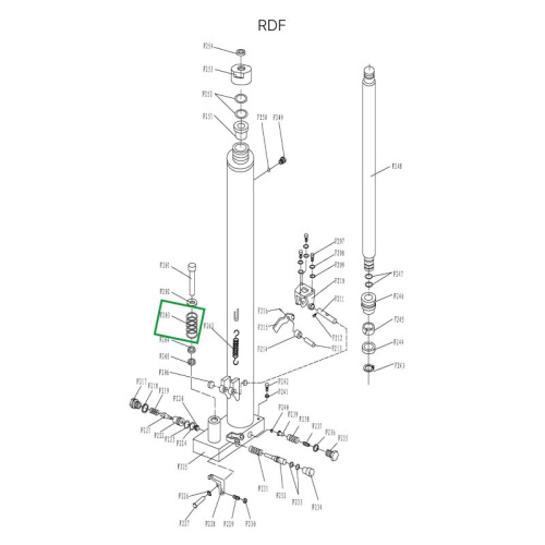 Пружина возвратная малого цилиндра гидроузла для RDF по ценам производителя в Москве с доставкой по всей России