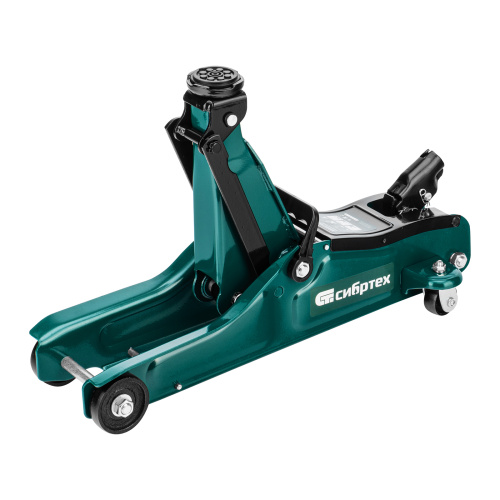Домкрат гидравлический подкатной, 2 т, 85-330 мм, низкий подхват, в пласт. кейсе Сибртех по ценам производителя в Москве с доставкой по всей России
