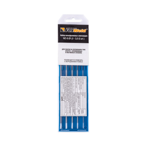 Набор вольфрамовых электродов WZ-8 д.1,0 - 3,0 (5шт.) купить в Москве с доставкой по всей России | ProtosMarket.ru