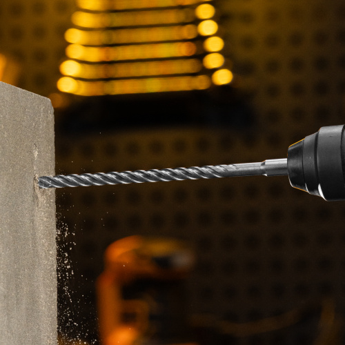 Бур по бетону, цельная крестовая пластина, 10x265 мм, SDS PLUS Denzel по ценам производителя в Москве с доставкой по всей России