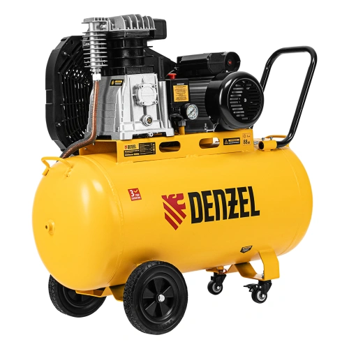Компрессор воздушный рем. привод BCI 2200/100, 2,2 кВт, 100 литров, 420 л/мин Denzel по ценам производителя в Москве с доставкой по всей России
