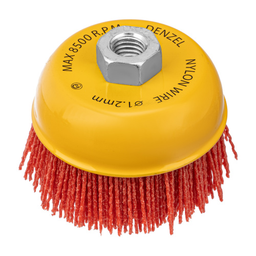 Щетка для УШМ, 100 мм, Чашка, нейлоновая щетина, М14 Denzel по ценам производителя в Москве с доставкой по всей России