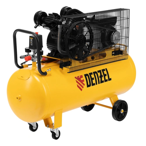 Компрессор воздушный BCV2200/100, ременный привод, 2.2 кВт, 100 литров, 370 л/мин Denzel по ценам производителя в Москве с доставкой по всей России