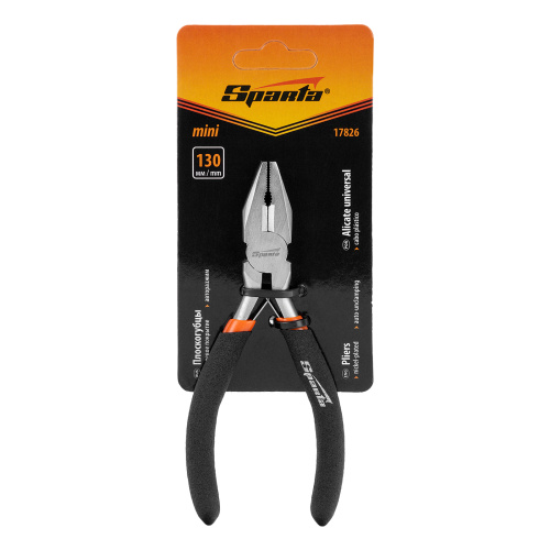 Плоскогубцы Mini, 130 мм, никелированные, авторазжим Sparta по ценам производителя в Москве с доставкой по всей России