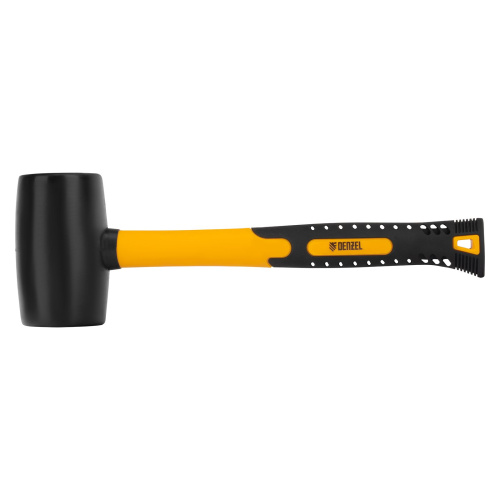 Киянка резиновая, 24 oz, черная резина, фибергласовая рукоятка Denzel по ценам производителя в Москве с доставкой по всей России
