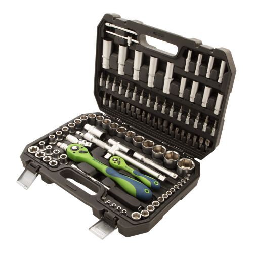 Набор инструментов 108 предметов, CrV, 1/2", 1/4" Сибртех по ценам производителя в Москве с доставкой по всей России