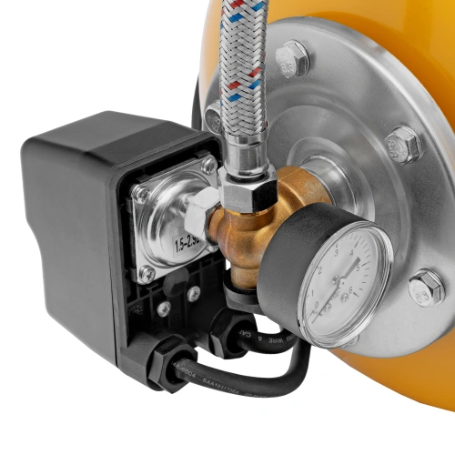 Насосная станция PS800X, 800 Вт, 3200 л/ч, ресивер 24 л, подъем 38 м, нержавейка Denzel по ценам производителя в Москве с доставкой по всей России