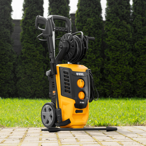 Моечная машина высокого давления R-180D, 2200 Вт, 180 бар, 380 л/ч, с барабаном Denzel по ценам производителя в Москве с доставкой по всей России