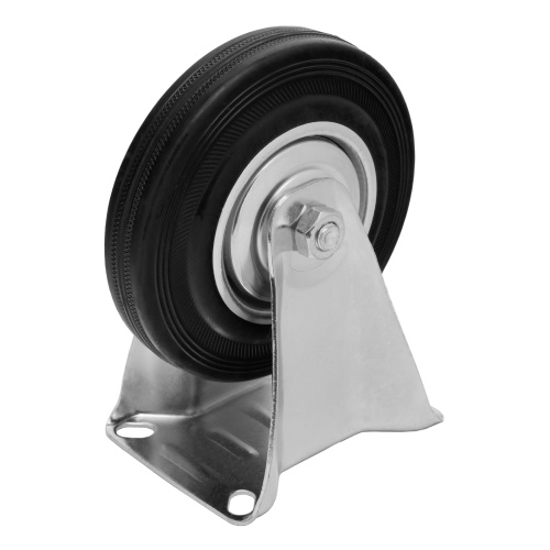 Колесо неповоротное D 125 мм, крепление  платформенное Сибртех по ценам производителя в Москве с доставкой по всей России