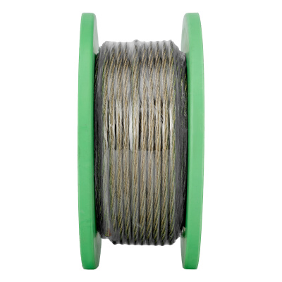 Трос металлополимерный прозрачный ПР-5.0, толщина 5.0 мм, катушка 50 метров Сибртех по ценам производителя в Москве с доставкой по всей России