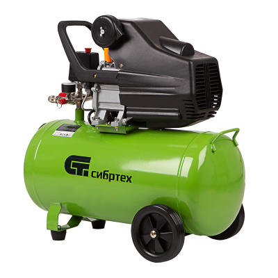 Компрессор воздушный КК-1500/50, 1.5 кВт, 198 л/мин, 50 л, прямой привод, масляный Сибртех по ценам производителя в Москве с доставкой по всей России