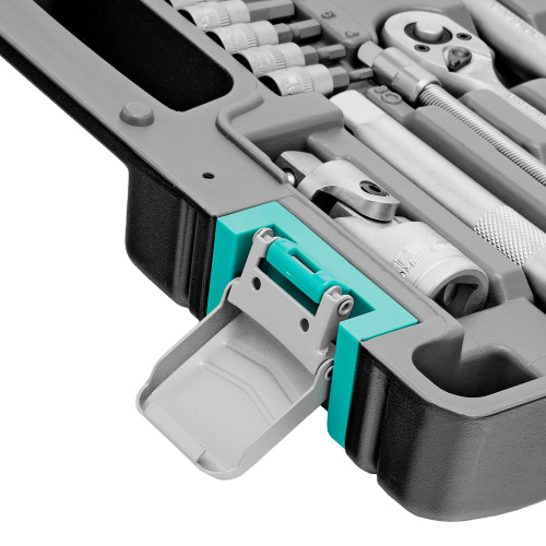 Набор инструментов, 1/2", 1/4", CrV, пластиковый кейс 82 предмета Stels по ценам производителя в Москве с доставкой по всей России