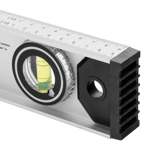 Уровень алюминиевый "Рельс", 1200 мм, 3 глазка (1 поворотный) Matrix по ценам производителя в Москве с доставкой по всей России