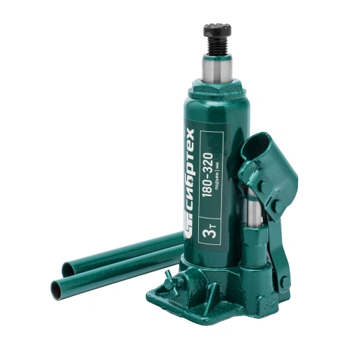 Домкрат гидравлический бутылочный, 3 т, 180-320 мм, в пласт. кейсе Сибртех по ценам производителя в Москве с доставкой по всей России