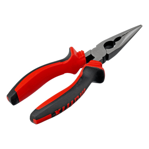 Длинногубцы прямые, 160 мм, хром-ванадий, двухкомпонентные рукоятки Matrix по ценам производителя в Москве с доставкой по всей России