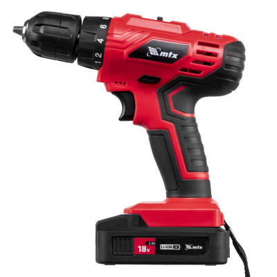 Дрель-шуруповерт аккумуляторная MCDL-18-02, Li-Ion, 18 В, 2 акк. MTX по ценам производителя в Москве с доставкой по всей России