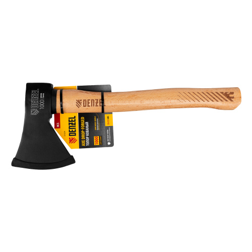 Топор, 1000 г, кованый, буковое топорище Denzel по ценам производителя в Москве с доставкой по всей России