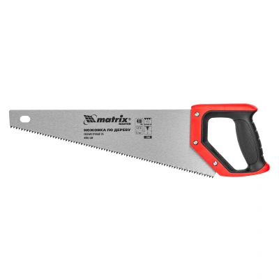 Ножовка по дереву, 400 мм, зуб 2D, каленый крупный зуб 5-6 TPI, двухкомпонентная рукоятка Matrix по ценам производителя в Москве с доставкой по всей России